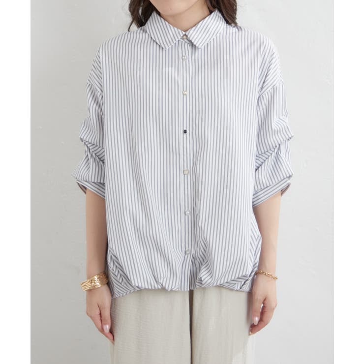 【オフィスコーデにも◎】5色展開 段々袖タケノコタックブラウス | RMAF　NICE CLAUP / OLIVE des OLIVE | 詳細画像30 