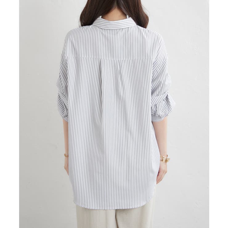 【オフィスコーデにも◎】5色展開 段々袖タケノコタックブラウス | RMAF　NICE CLAUP / OLIVE des OLIVE | 詳細画像32 