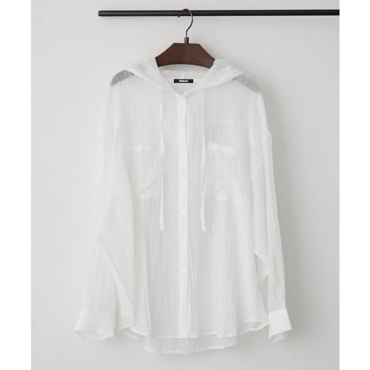 オフ | フードシアーBIGシャツ | RMAF　NICE CLAUP / OLIVE des OLIVE