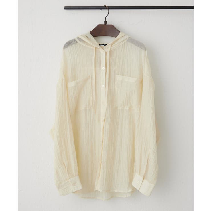 イエロー | フードシアーBIGシャツ | RMAF　NICE CLAUP / OLIVE des OLIVE