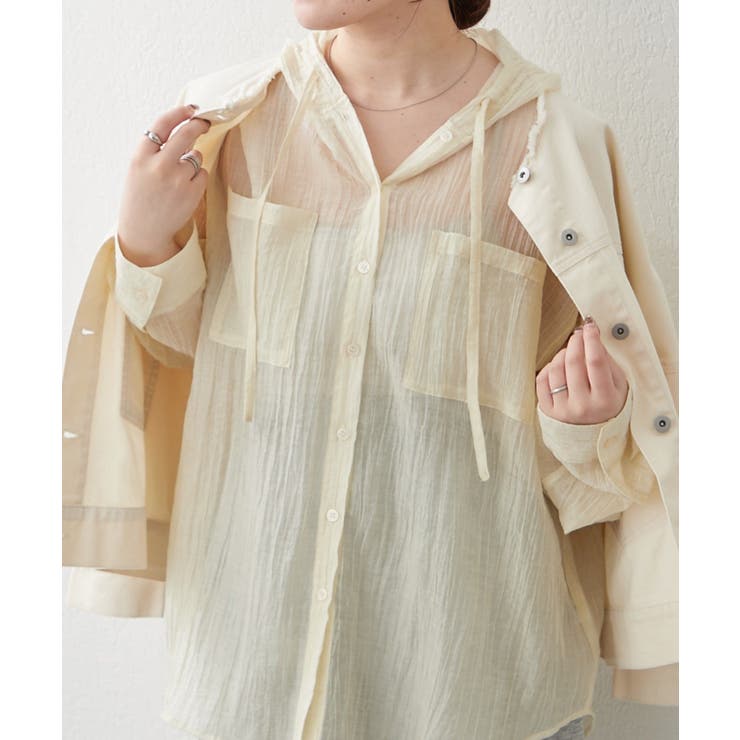フードシアーBIGシャツ | RMAF　NICE CLAUP / OLIVE des OLIVE | 詳細画像16 
