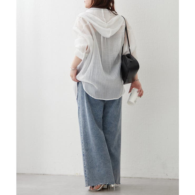 フードシアーBIGシャツ | RMAF　NICE CLAUP / OLIVE des OLIVE | 詳細画像6 