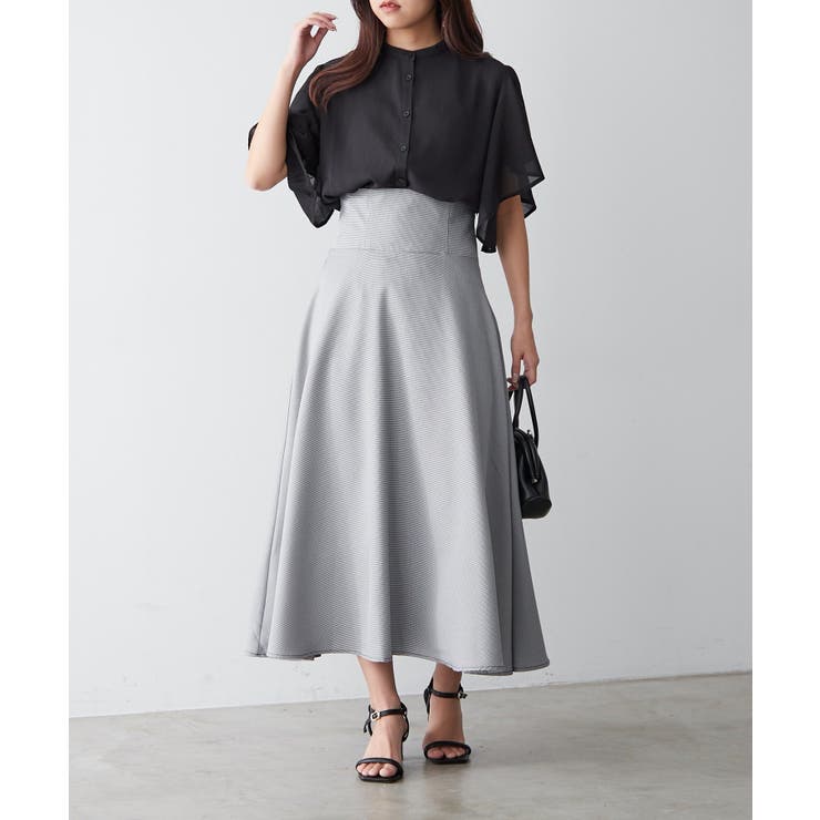 【Web限定】オフィスカジュアルにも♪袖フレアーバンドカラーブラウス | NICE CLAUP / OLIVE des OLIVE　OUTLET | 詳細画像29 