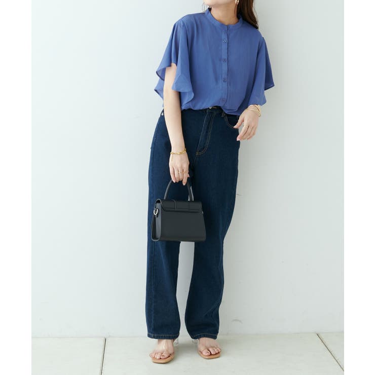 【Web限定】オフィスカジュアルにも♪袖フレアーバンドカラーブラウス | NICE CLAUP / OLIVE des OLIVE　OUTLET | 詳細画像32 