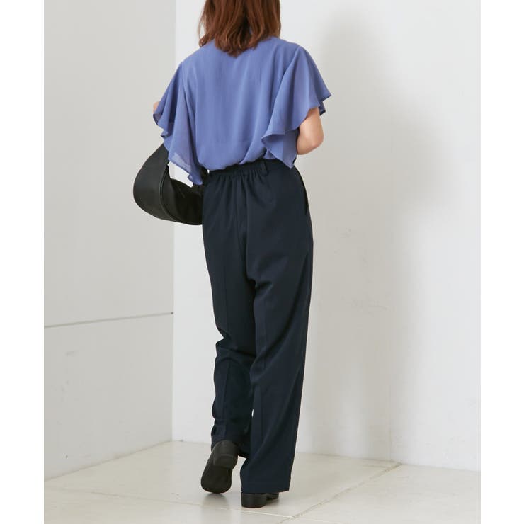 【Web限定】オフィスカジュアルにも♪袖フレアーバンドカラーブラウス | NICE CLAUP / OLIVE des OLIVE　OUTLET | 詳細画像36 