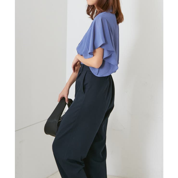 【Web限定】オフィスカジュアルにも♪袖フレアーバンドカラーブラウス | NICE CLAUP / OLIVE des OLIVE　OUTLET | 詳細画像37 