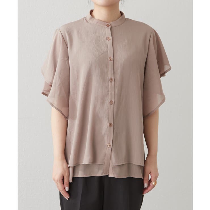 【Web限定】オフィスカジュアルにも♪袖フレアーバンドカラーブラウス | NICE CLAUP / OLIVE des OLIVE　OUTLET | 詳細画像41 