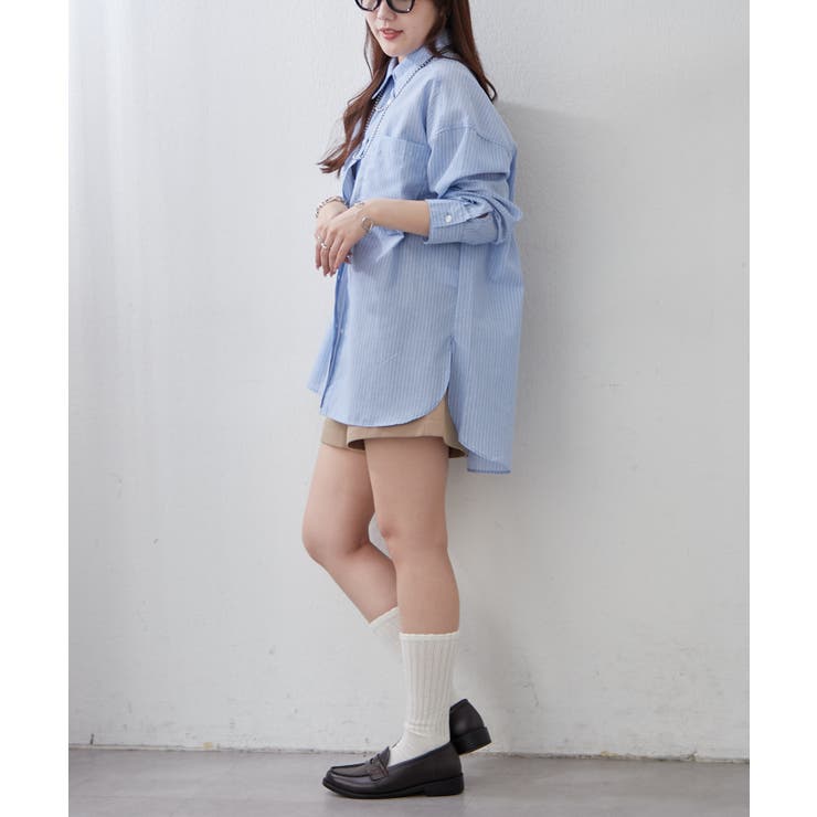 春におすすめ♪ビッグストライプシャツ | NICE CLAUP / OLIVE des OLIVE　OUTLET | 詳細画像8 