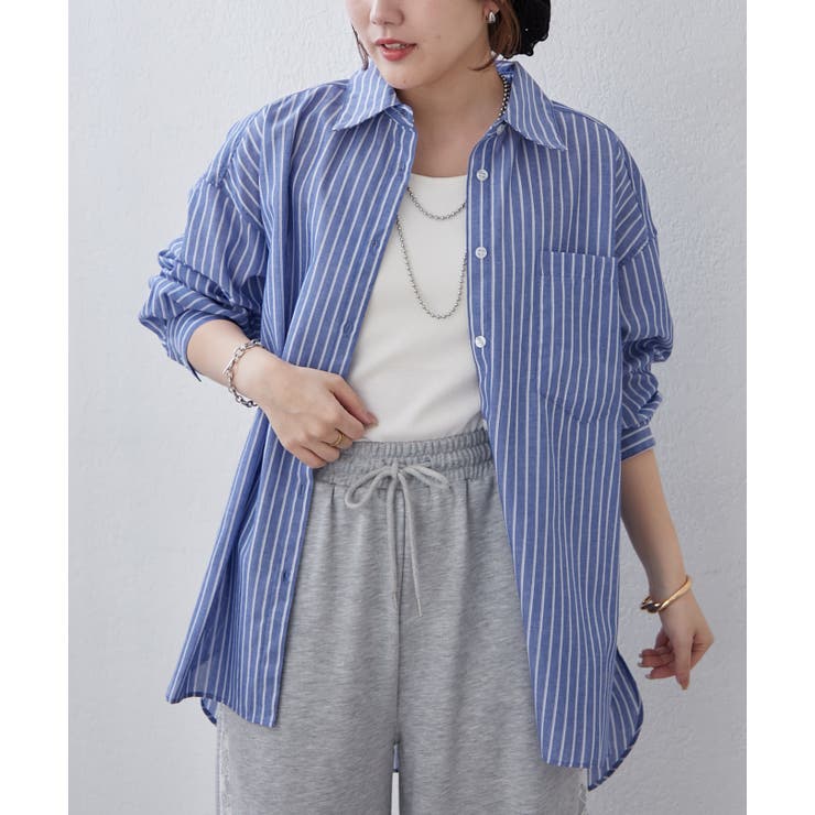 春におすすめ♪ビッグストライプシャツ | NICE CLAUP / OLIVE des OLIVE　OUTLET | 詳細画像11 