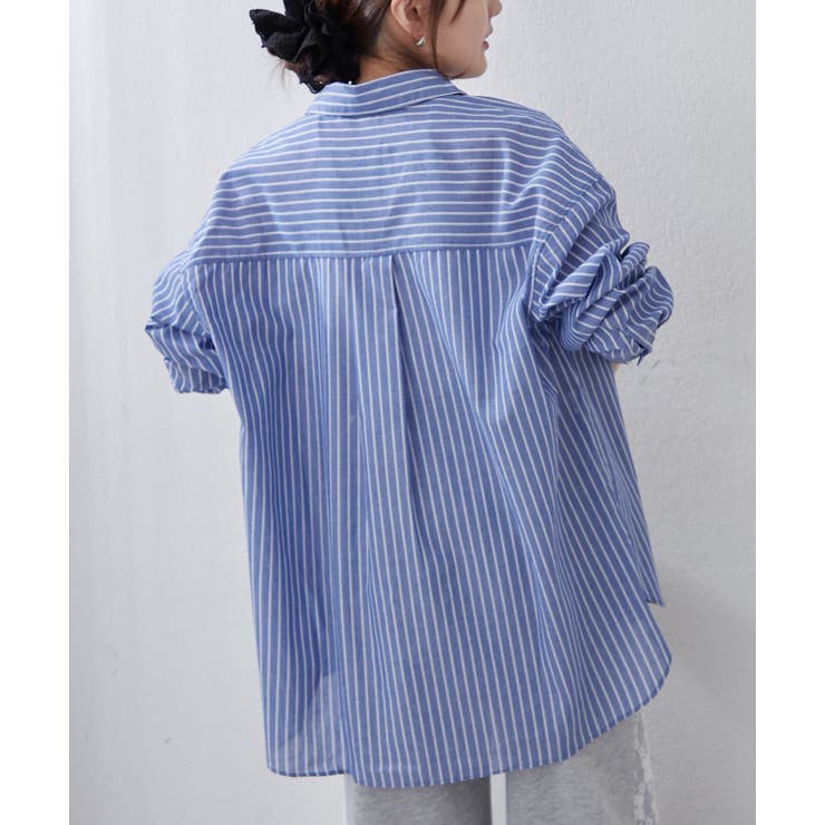 春におすすめ♪ビッグストライプシャツ | NICE CLAUP / OLIVE des OLIVE　OUTLET | 詳細画像13 