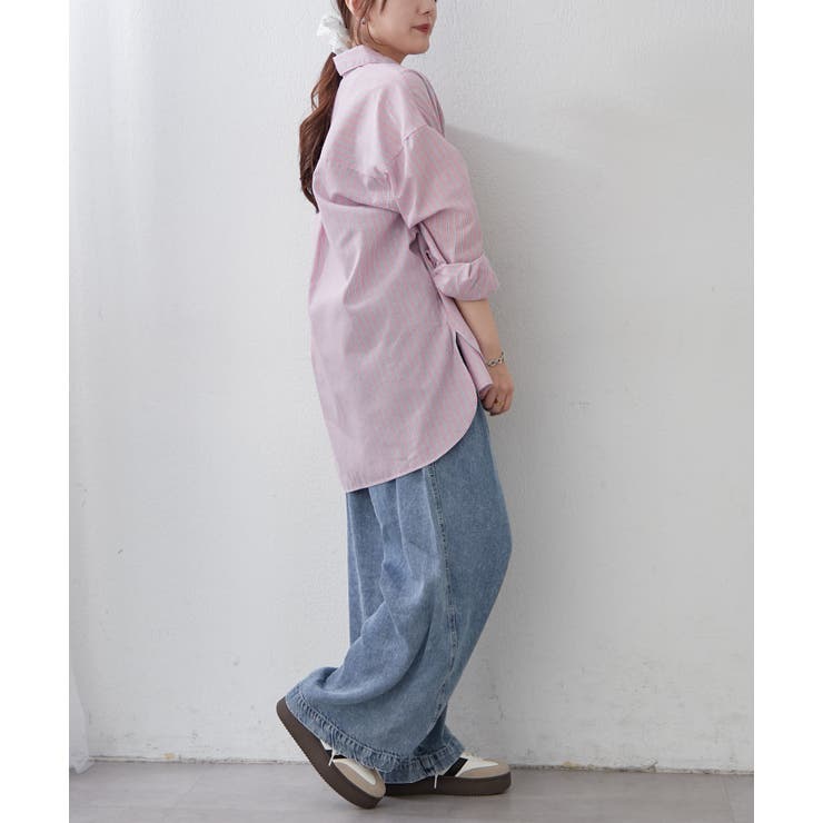 春におすすめ♪ビッグストライプシャツ | NICE CLAUP / OLIVE des OLIVE　OUTLET | 詳細画像22 