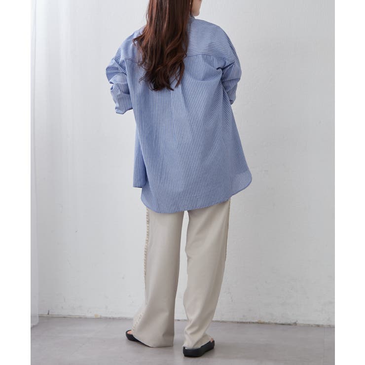 春におすすめ♪ビッグストライプシャツ | NICE CLAUP / OLIVE des OLIVE　OUTLET | 詳細画像30 