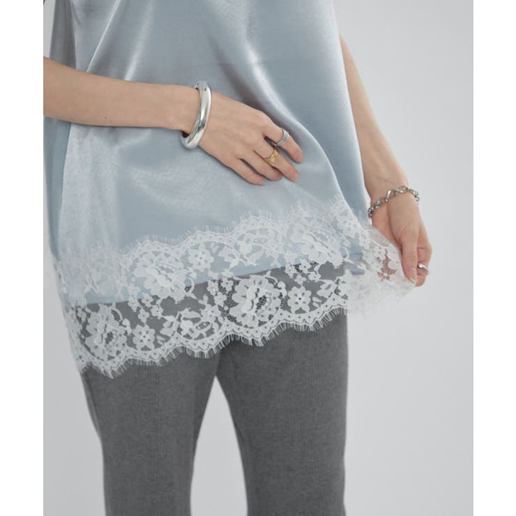 サテンレースキャミチュニック | RMAF　NICE CLAUP / OLIVE des OLIVE | 詳細画像9 