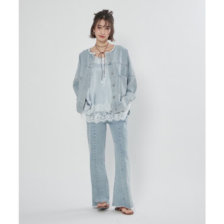 サテンレースキャミチュニック | RMAF　NICE CLAUP / OLIVE des OLIVE | 詳細画像15 