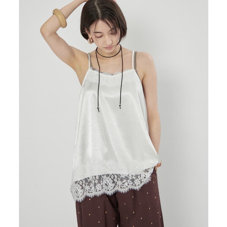 サテンレースキャミチュニック | RMAF　NICE CLAUP / OLIVE des OLIVE | 詳細画像18 