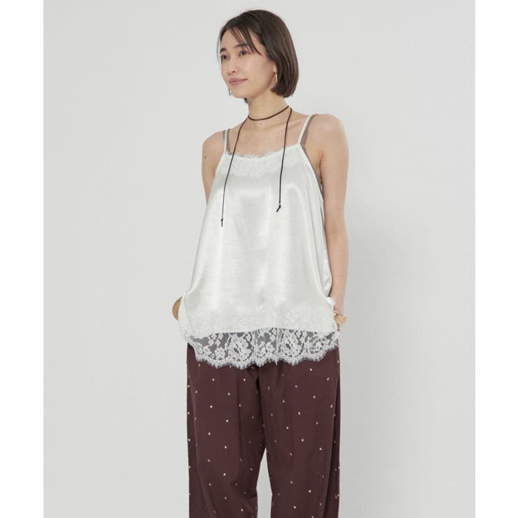 サテンレースキャミチュニック | RMAF　NICE CLAUP / OLIVE des OLIVE | 詳細画像20 