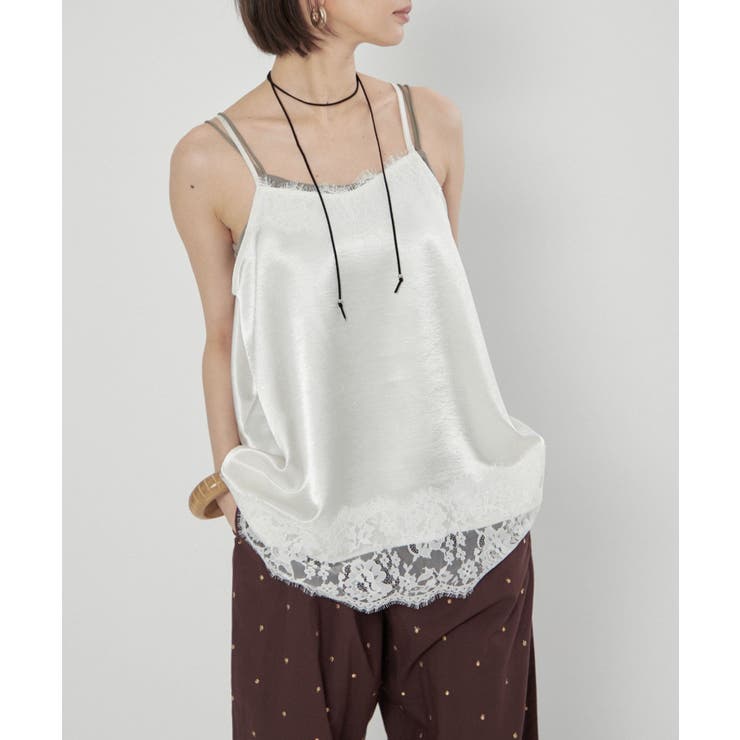 サテンレースキャミチュニック | RMAF　NICE CLAUP / OLIVE des OLIVE | 詳細画像21 