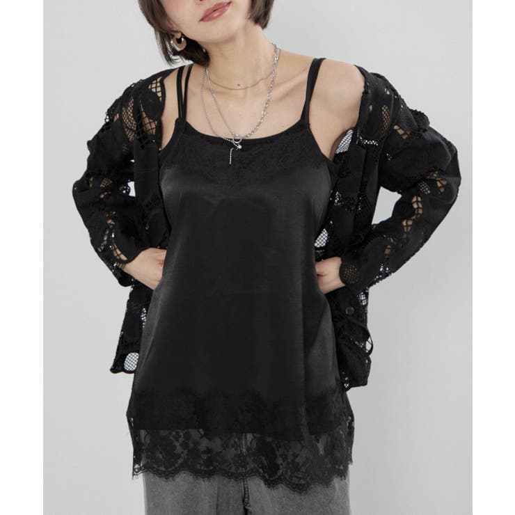 サテンレースキャミチュニック | RMAF　NICE CLAUP / OLIVE des OLIVE | 詳細画像30 