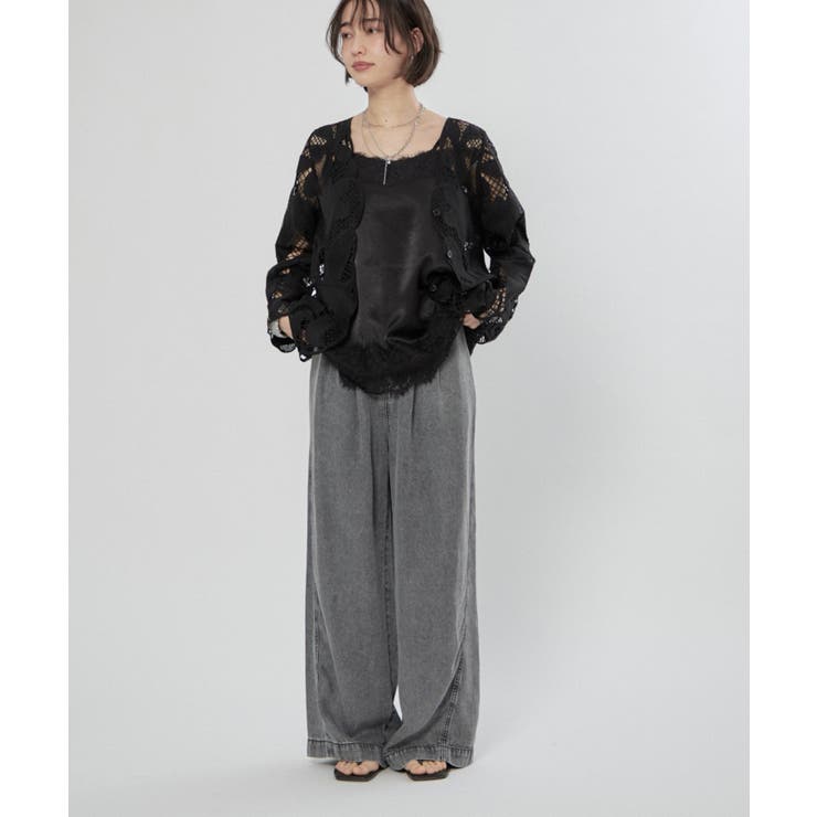 サテンレースキャミチュニック | RMAF　NICE CLAUP / OLIVE des OLIVE | 詳細画像31 