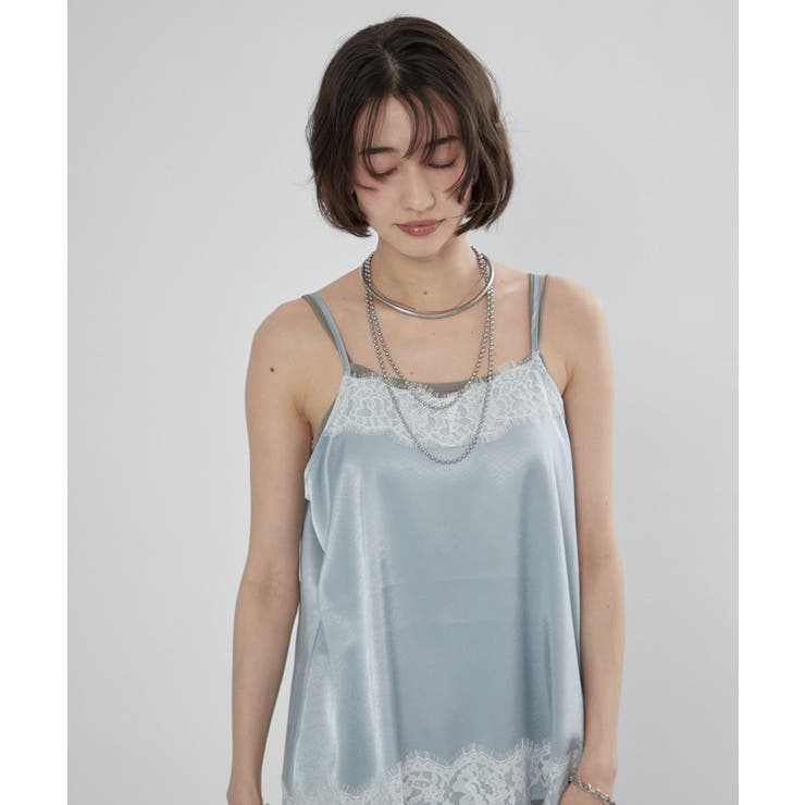 サテンレースキャミチュニック | RMAF　NICE CLAUP / OLIVE des OLIVE | 詳細画像6 