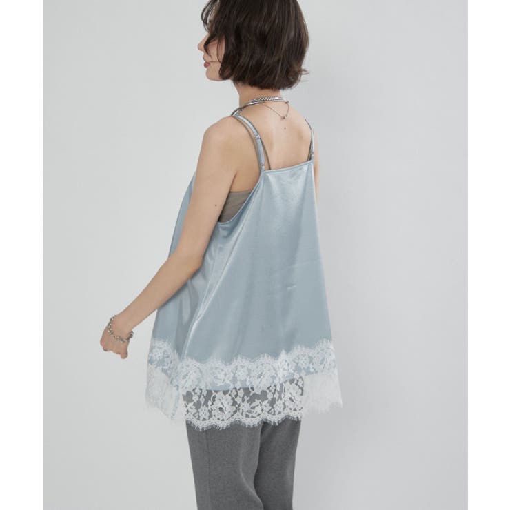 サテンレースキャミチュニック | RMAF　NICE CLAUP / OLIVE des OLIVE | 詳細画像8 