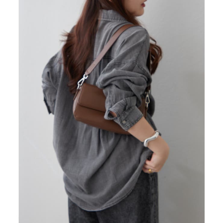 シアーデニム2WAYシャツ | RMAF　NICE CLAUP / OLIVE des OLIVE | 詳細画像13 