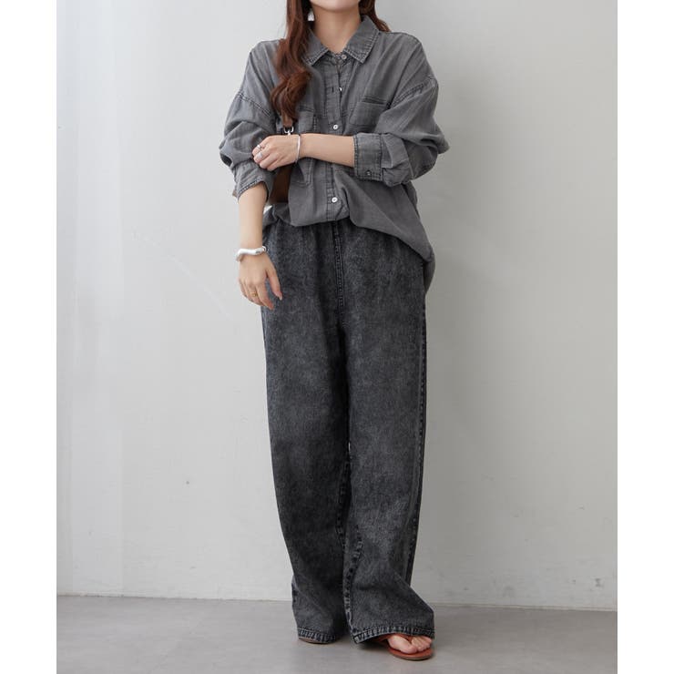 シアーデニム2WAYシャツ | RMAF　NICE CLAUP / OLIVE des OLIVE | 詳細画像15 