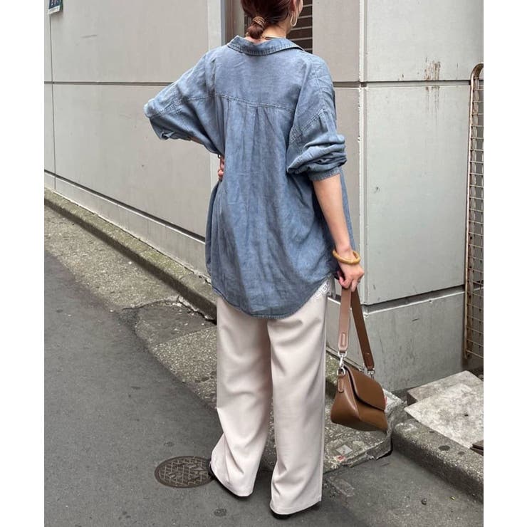【夏も着れる】シアーデニム2WAYシャツ | RMAF　NICE CLAUP / OLIVE des OLIVE | 詳細画像29 