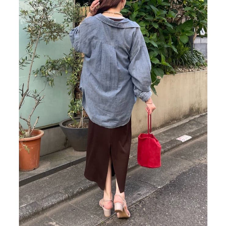【夏も着れる】シアーデニム2WAYシャツ | RMAF　NICE CLAUP / OLIVE des OLIVE | 詳細画像32 
