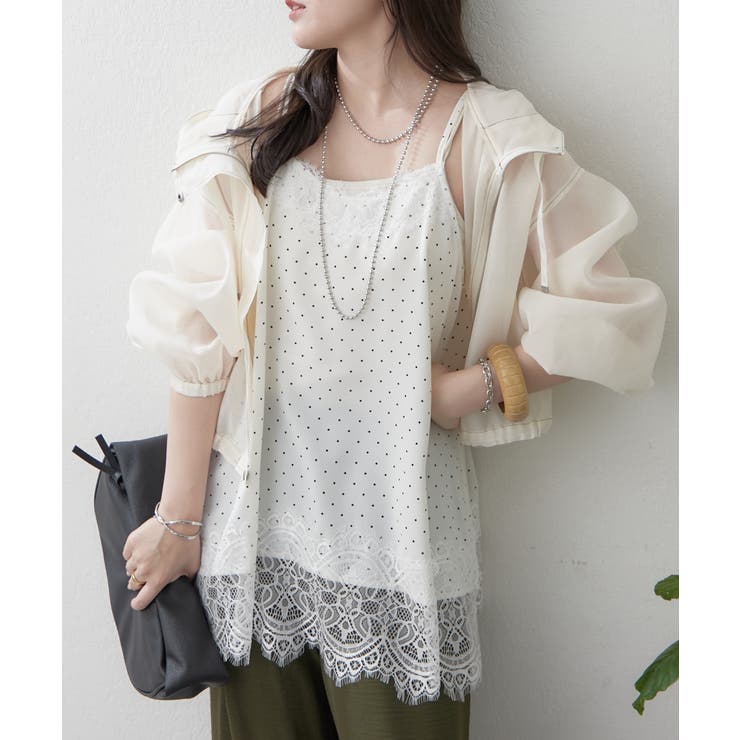 ドット | アソート柄レースキャミ | RMAF　NICE CLAUP / OLIVE des OLIVE