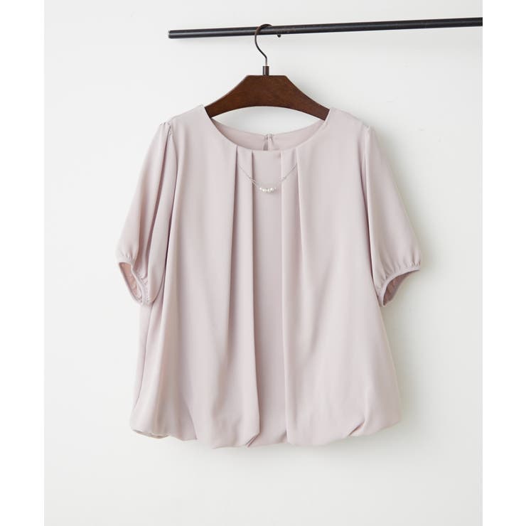 ベージュ | 【Web限定】取り外し可能◎チャーム付き裾バルーンブラウス | NICE CLAUP / OLIVE des OLIVE　OUTLET