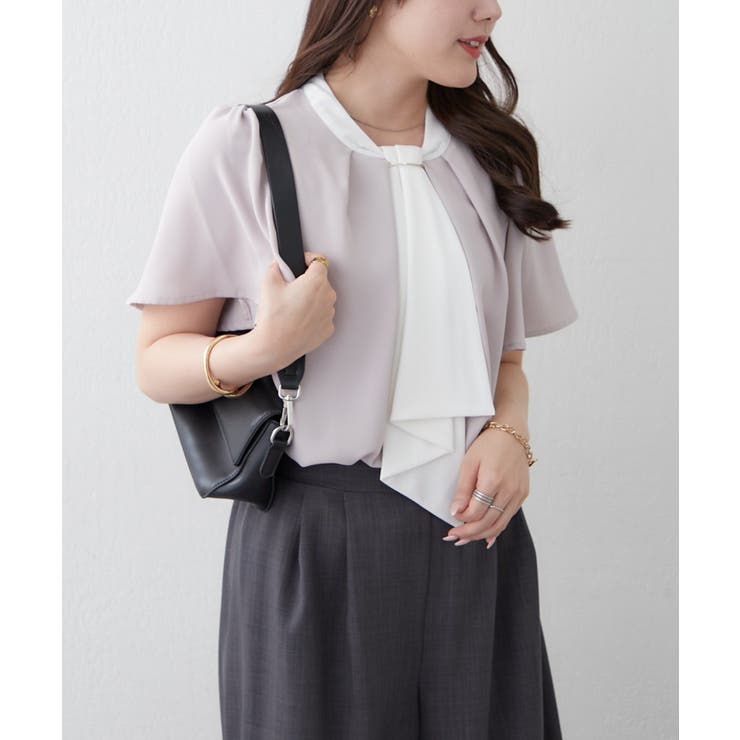 【Web限定】取り外し可能◎襟ぐりチャーム付きボウタイブラウス | NICE CLAUP / OLIVE des OLIVE　OUTLET | 詳細画像22 