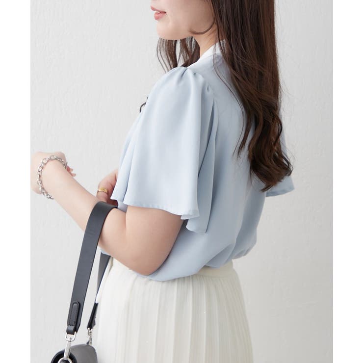 【Web限定】取り外し可能◎襟ぐりチャーム付きボウタイブラウス | NICE CLAUP / OLIVE des OLIVE　OUTLET | 詳細画像25 