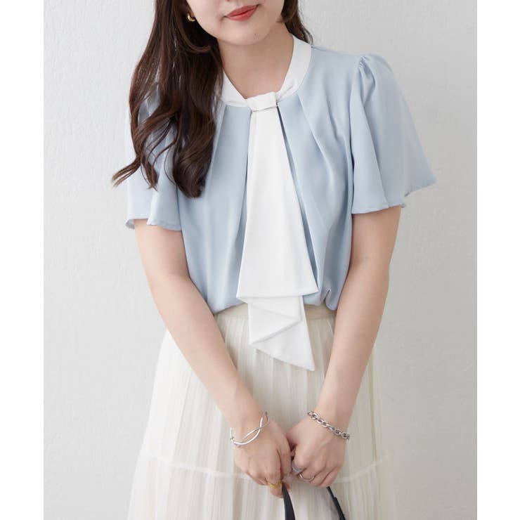 【Web限定】取り外し可能◎襟ぐりチャーム付きボウタイブラウス | NICE CLAUP / OLIVE des OLIVE　OUTLET | 詳細画像28 