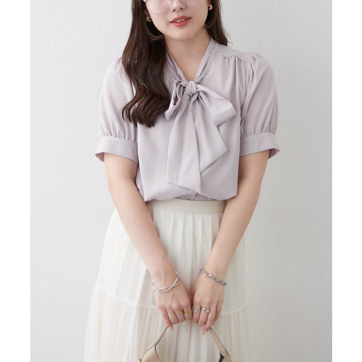 【Web限定】リボンブラウス | NICE CLAUP / OLIVE des OLIVE　OUTLET | 詳細画像9 