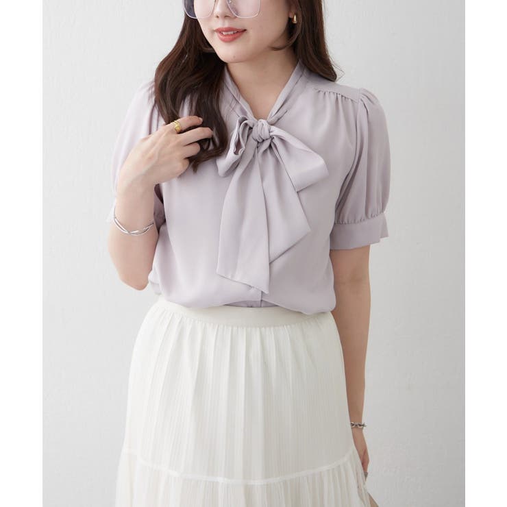 【Web限定】リボンブラウス | NICE CLAUP / OLIVE des OLIVE　OUTLET | 詳細画像12 