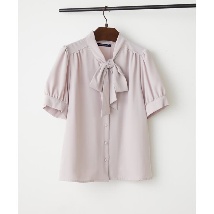 ベージュ | 【Web限定】リボンブラウス | NICE CLAUP / OLIVE des OLIVE　OUTLET