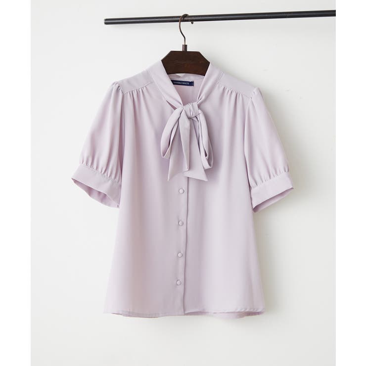 ラベンダー | 【Web限定】リボンブラウス | NICE CLAUP / OLIVE des OLIVE　OUTLET