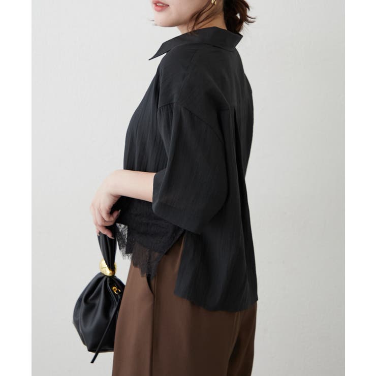 裾レースシャツ | RMAF　NICE CLAUP / OLIVE des OLIVE | 詳細画像21 