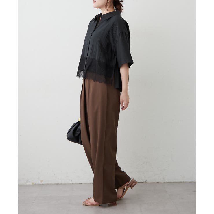 裾レースシャツ | RMAF　NICE CLAUP / OLIVE des OLIVE | 詳細画像24 