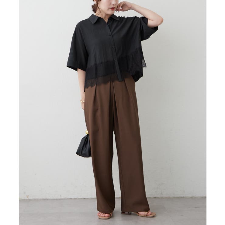 裾レースシャツ | RMAF　NICE CLAUP / OLIVE des OLIVE | 詳細画像26 