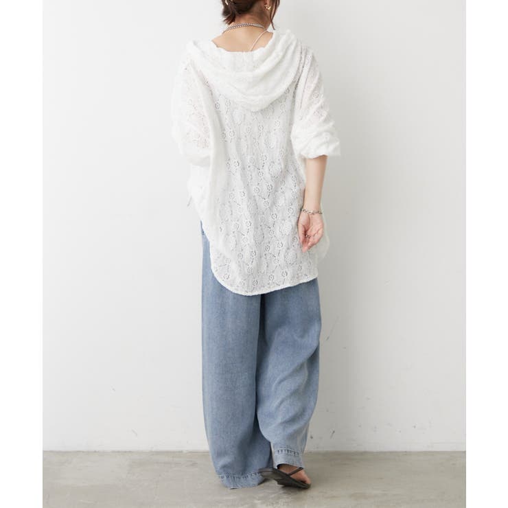 レースフードシャツ | RMAF　NICE CLAUP / OLIVE des OLIVE | 詳細画像8 