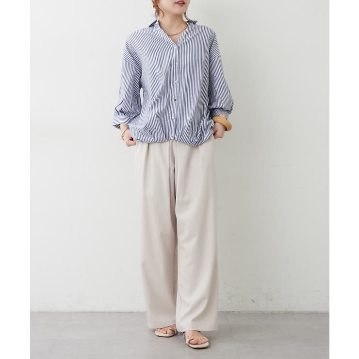 【オフィスコーデにも◎】多釦バックリボンたけのこブラウス | RMAF　NICE CLAUP / OLIVE des OLIVE | 詳細画像8 