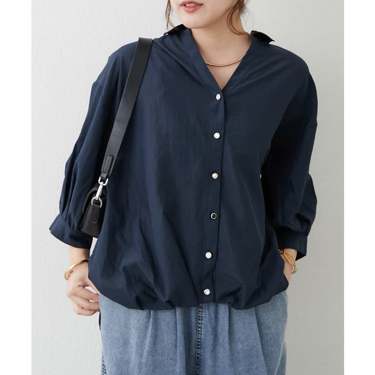 【オフィスコーデにも◎】多釦バックリボンたけのこブラウス | RMAF　NICE CLAUP / OLIVE des OLIVE | 詳細画像28 