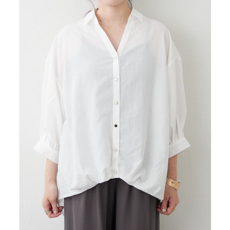 【オフィスコーデにも◎】多釦バックリボンたけのこブラウス | RMAF　NICE CLAUP / OLIVE des OLIVE | 詳細画像33 