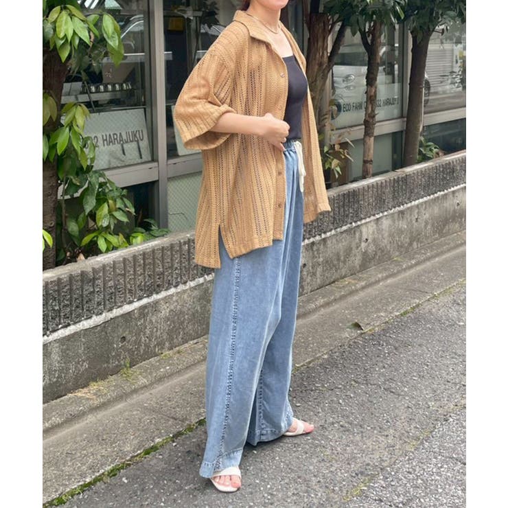 透かし柄開襟シャツ | RMAF　NICE CLAUP / OLIVE des OLIVE | 詳細画像65 