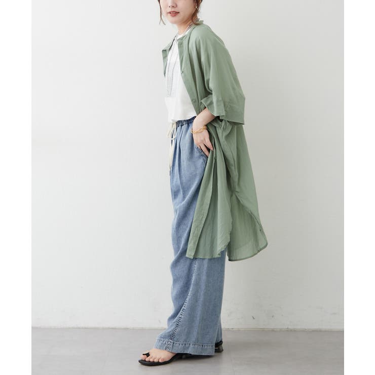 さらっと快適 体型カバー オーバーサイズワンピースブラウス | RMAF　NICE CLAUP / OLIVE des OLIVE | 詳細画像19 