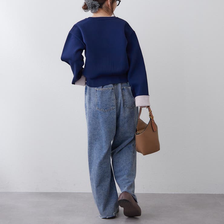 配色カーディガン | RMAF　NICE CLAUP / OLIVE des OLIVE | 詳細画像11 