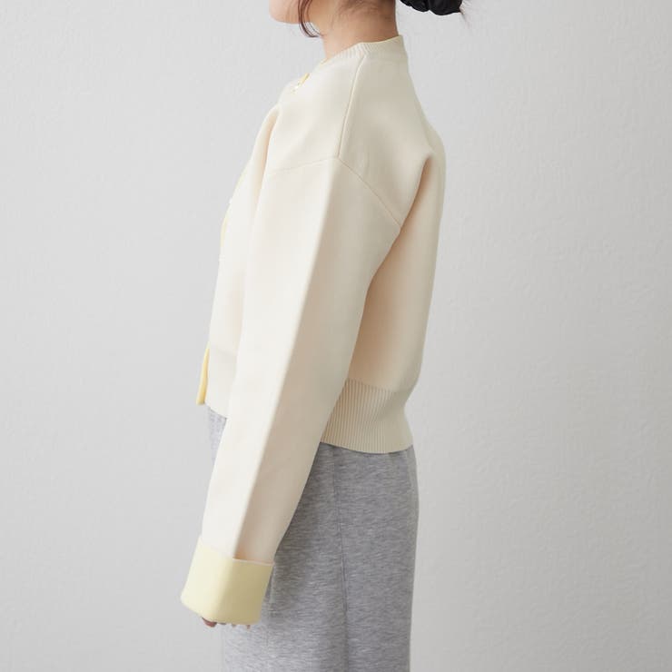 配色カーディガン | RMAF　NICE CLAUP / OLIVE des OLIVE | 詳細画像44 