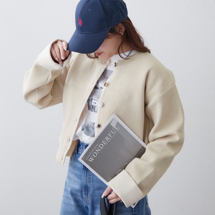 ベージュ | 配色カーディガン | RMAF　NICE CLAUP / OLIVE des OLIVE